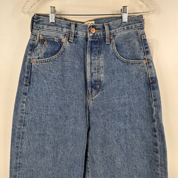 Etica Women's Size 26 Cassel Ultra High Barrel Jeans Bluestone NWT - Picture 2 of 9